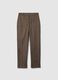 Brown Slim Fit Trousers_4