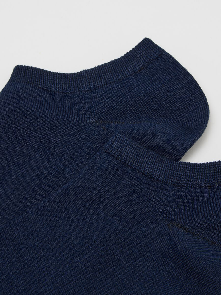 Set of blue cotton stretch socks_1
