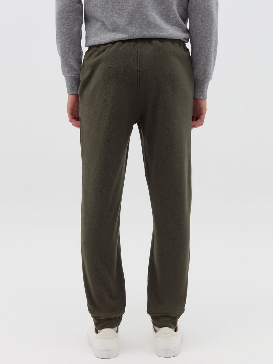 Fleece joggers with drawstring_3