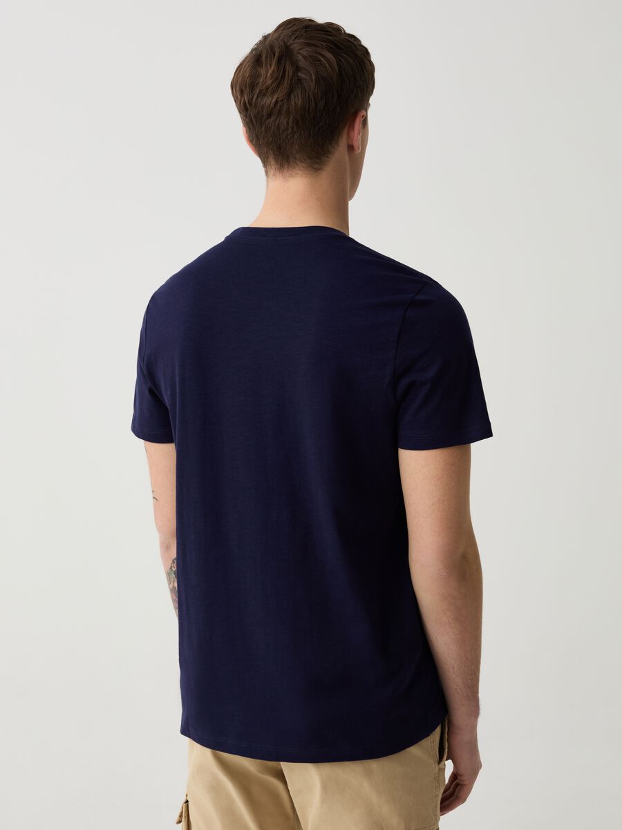 Round-neck T-shirt in jersey slub_2