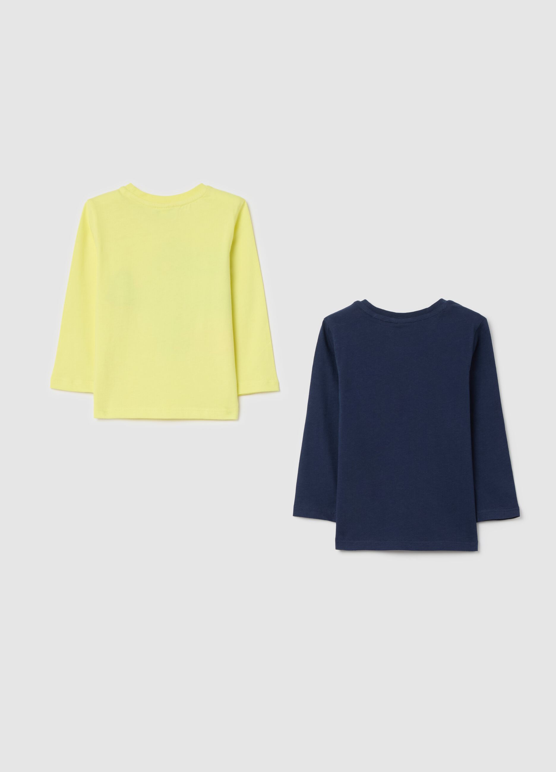 Two-pack long-sleeved T-shirt in cotton