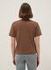 T-shirt The Iconic Tee marrone in puro cotone relaxed fit_3