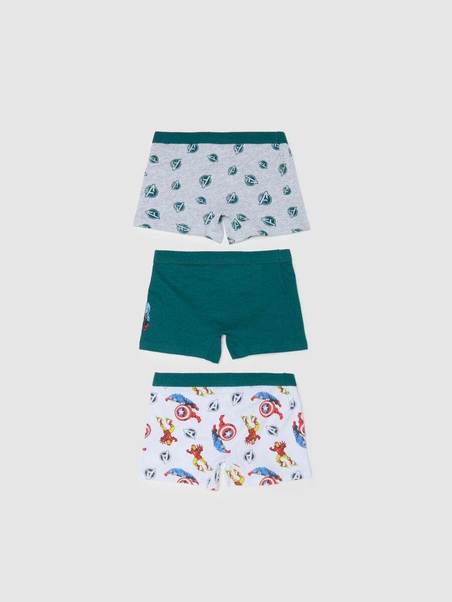 Children's multicolor boxer tripack in cotton blend regular fit_1