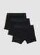 Regular fit black cotton stretch boxer tripack_4
