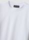 T-shirt bianca in puro cotone supima a maniche corte regular fit_5