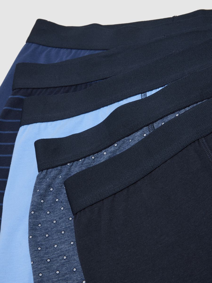 Multipack of Regular Fit Multicoloured Stretch Cotton Boxers_5