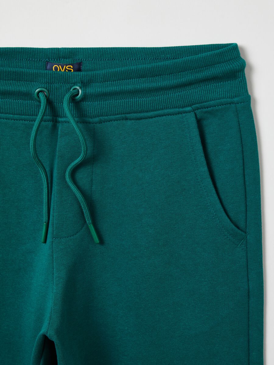 Joggers in felpa con coulisse_2