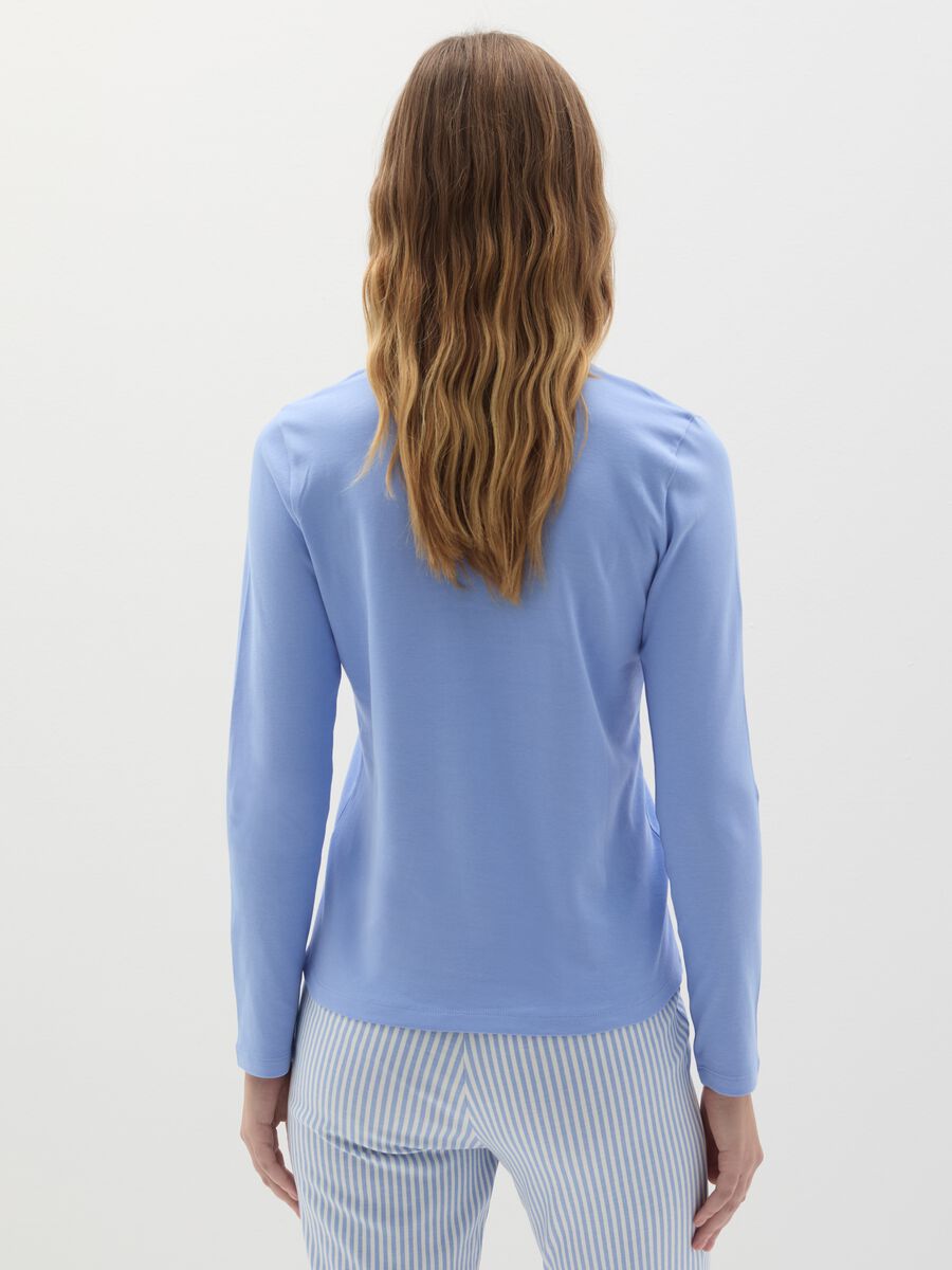 Pyjama top with granddad neckline._2