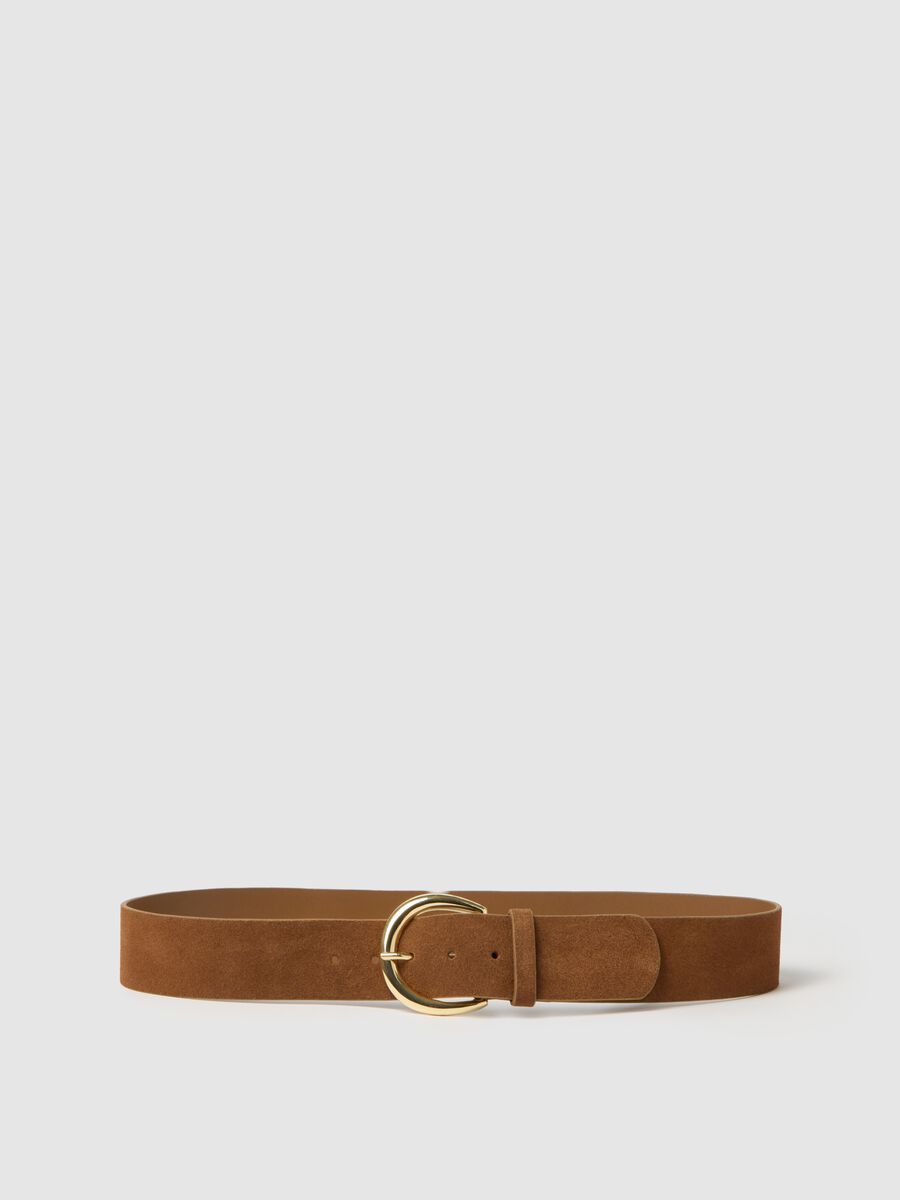Women's Brown Genuine Leather Belt_0