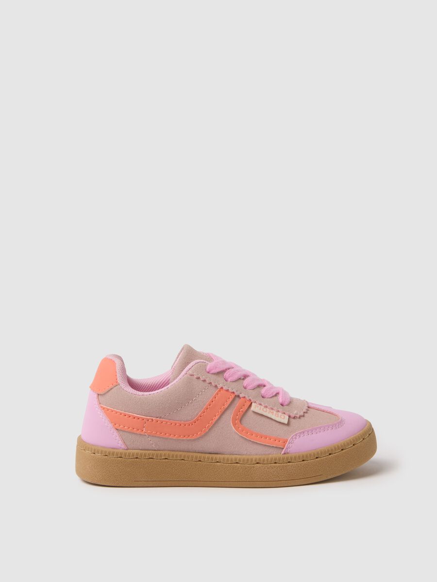 Girls' Multicolour Lace-Up Sneakers_0