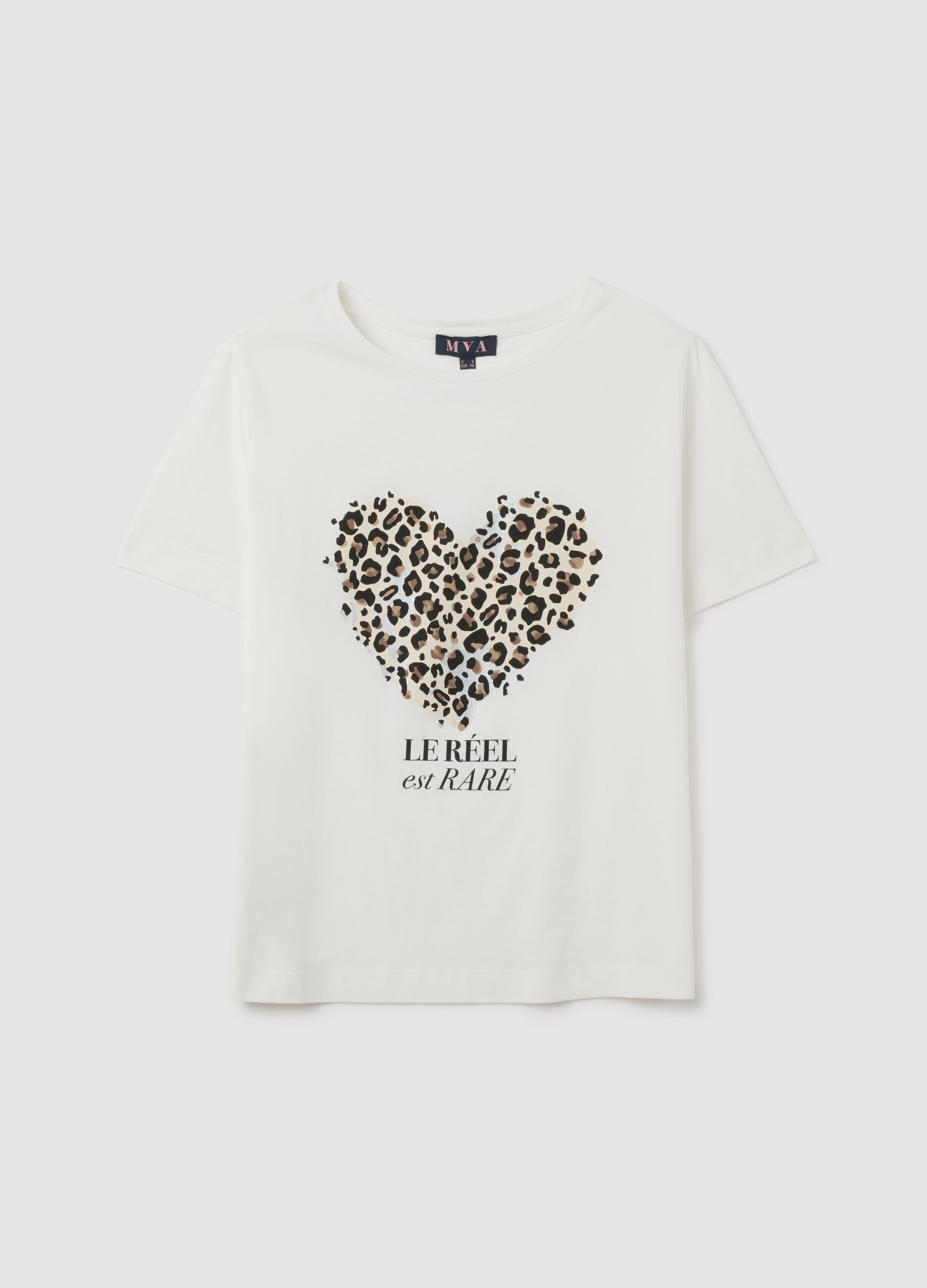 Women's White Pure Cotton T-shirt