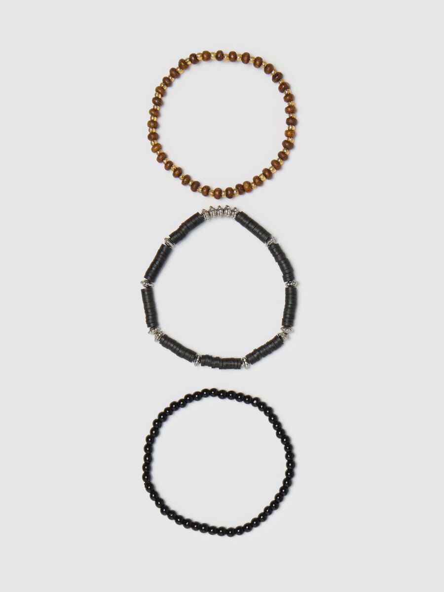 Three-pack bracelets with beads_0