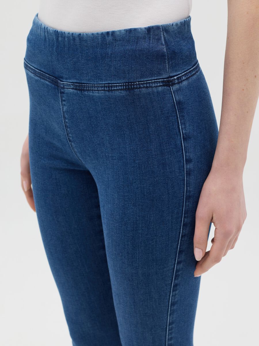 Flare-fit jeggings in stretch denim_2