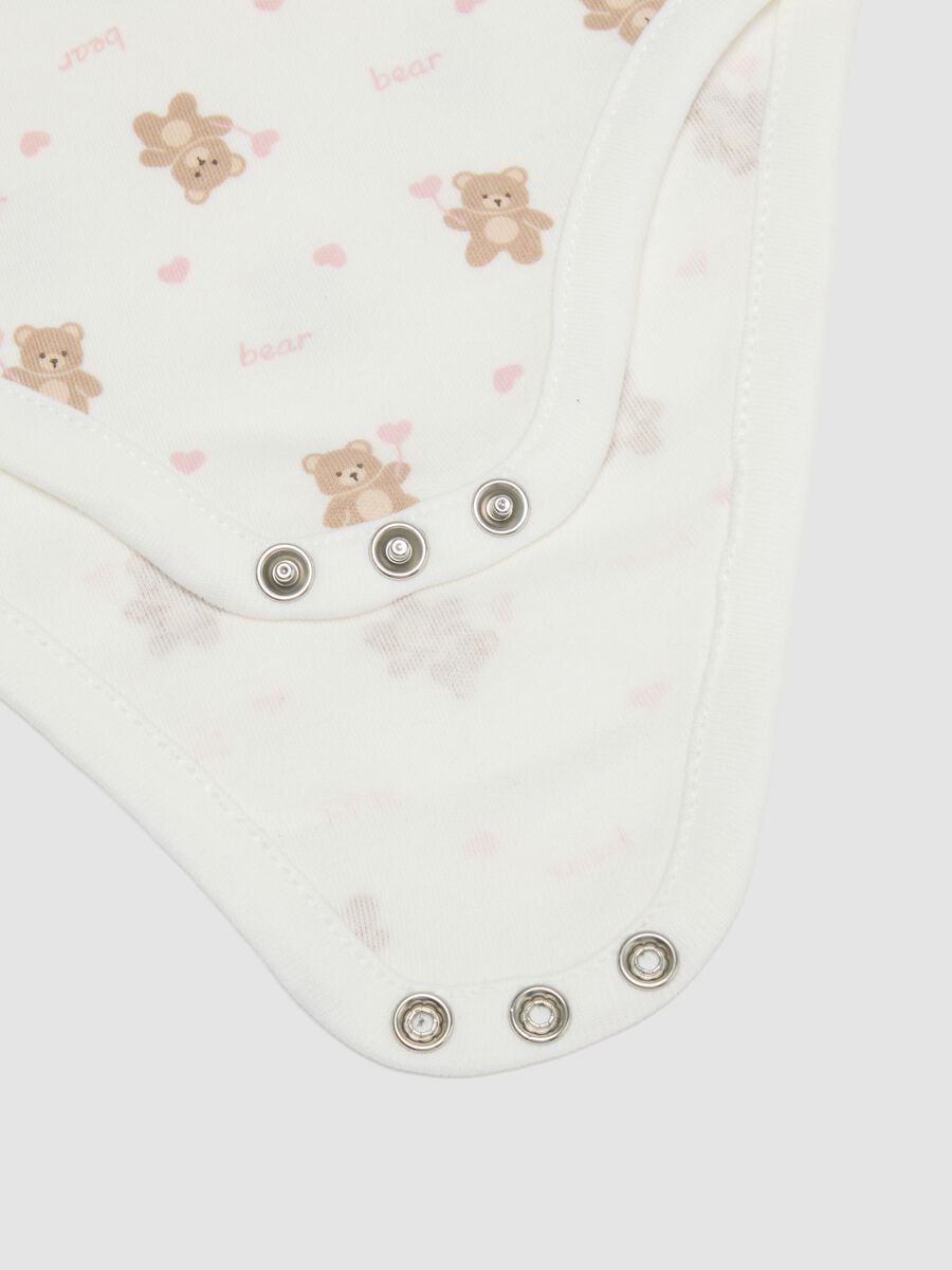 Tripack di body rosa in puro cotone organico per neonata_3