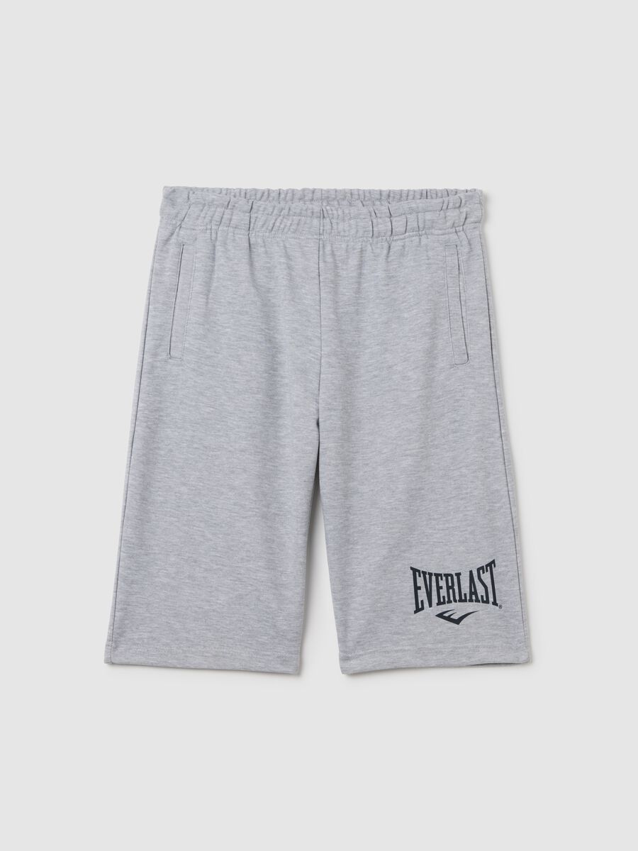 Everlast grey sports shorts in fabric blend_0
