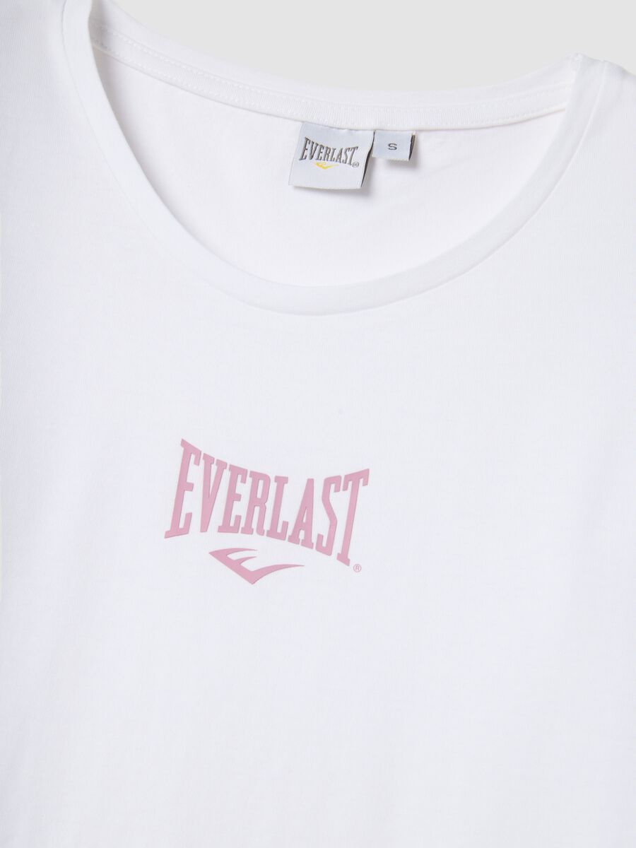 T-shirt in puro cotone bianca regular fit con logo_5