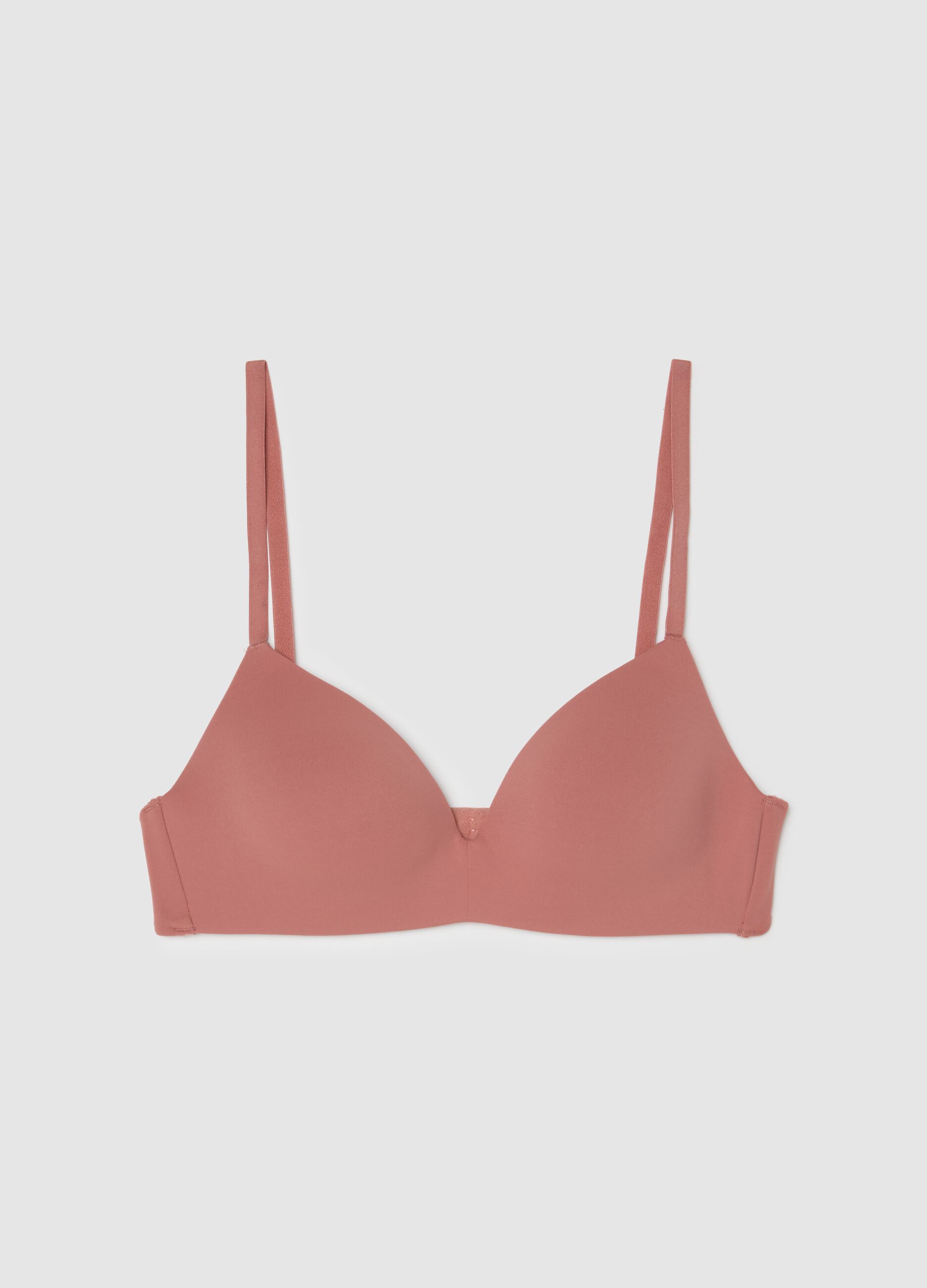 Pink Stretch Blend Bra