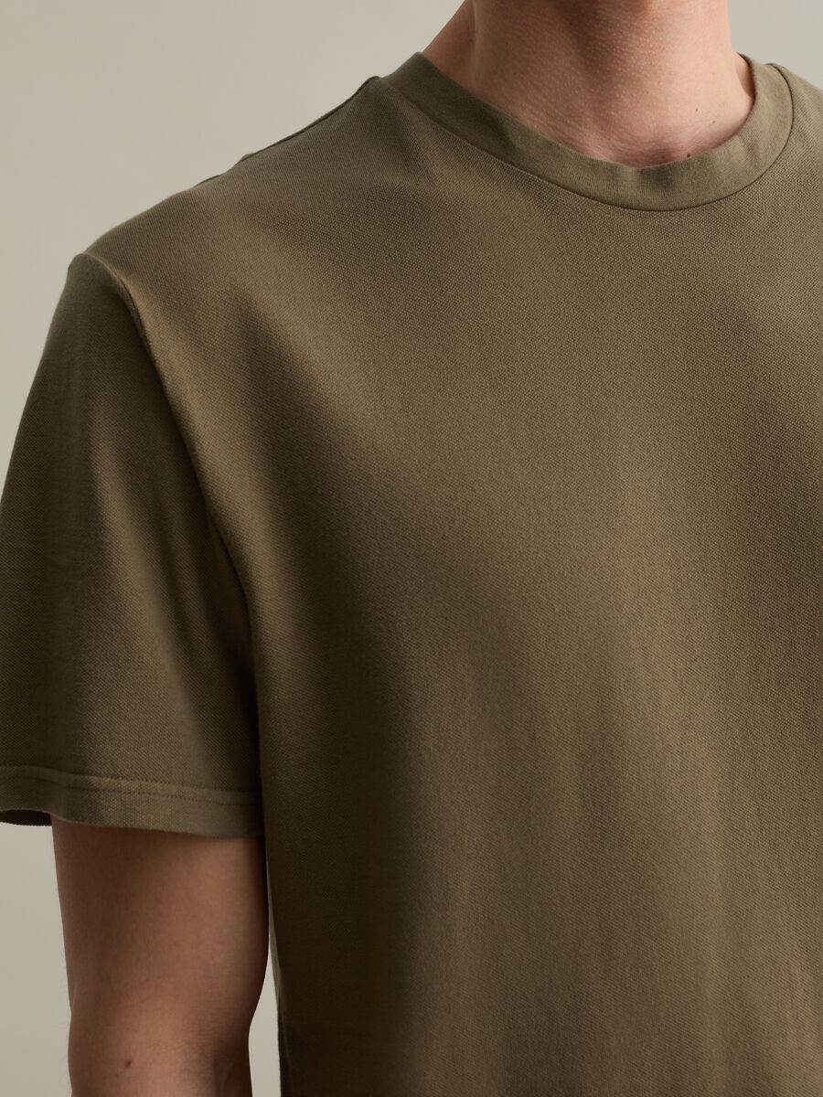 Solid colour cotton T-shirt_2