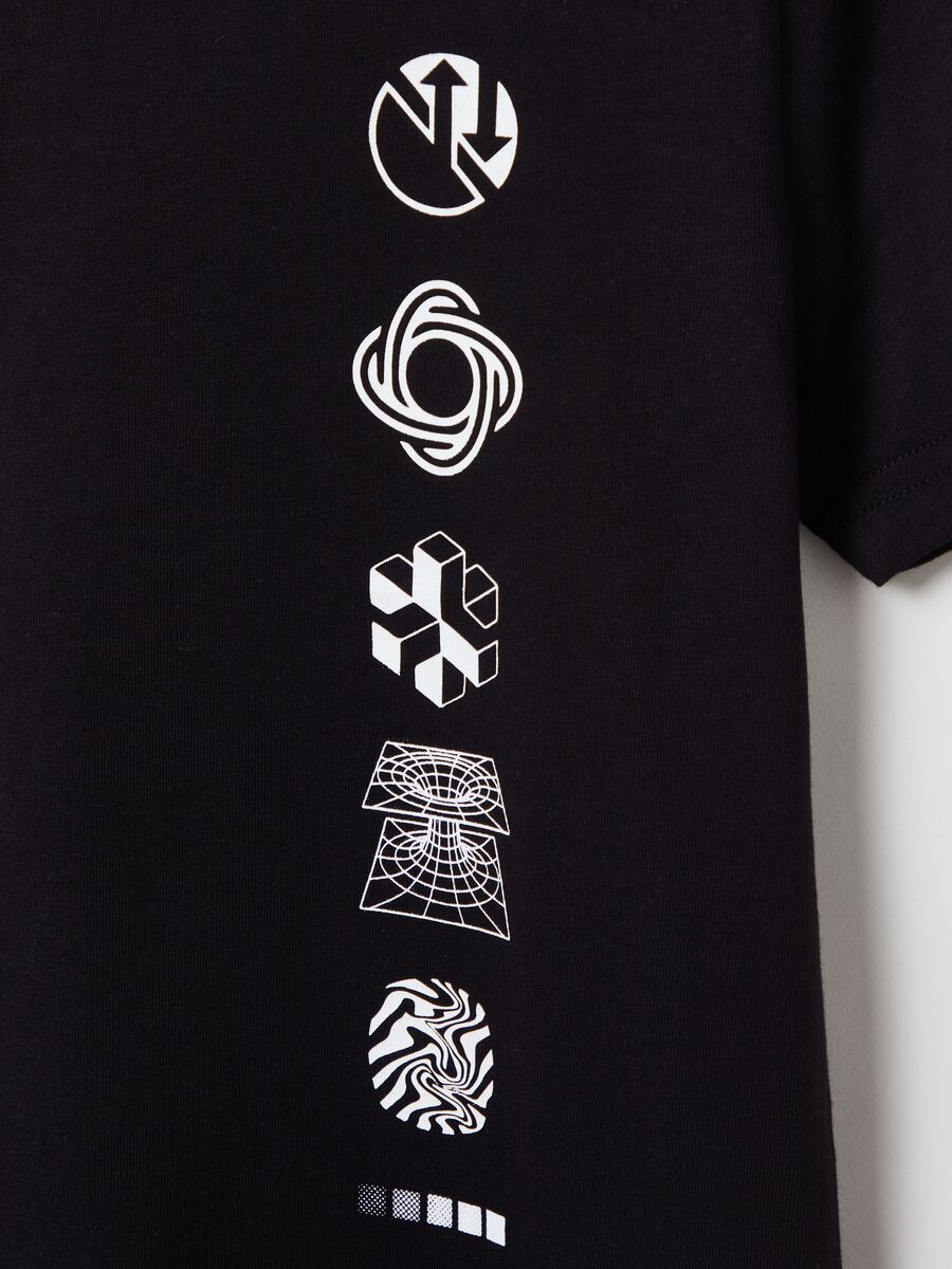 T-shirt in cotone con stampa_2