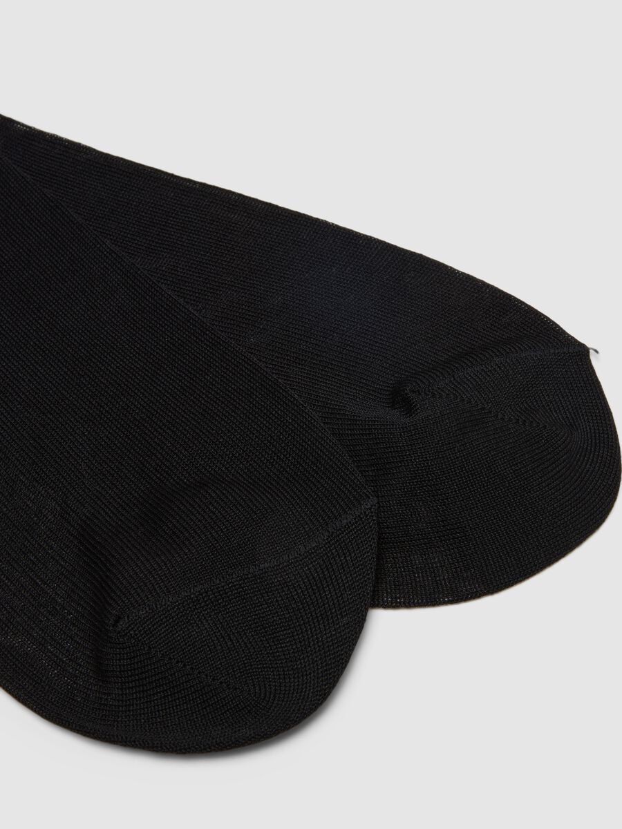 Triple pack of black pure cotton ankle socks with regular fit_1