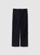Blue Slim Fit Cotton Blend Chino Trousers_4