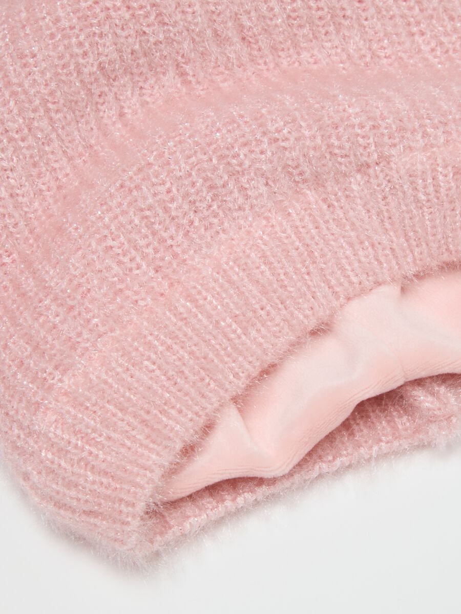 Pink Hat with Pom Pom_1