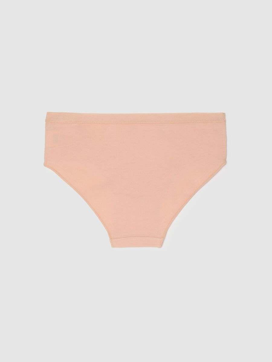 Girls' beige cotton regular fit briefs_1