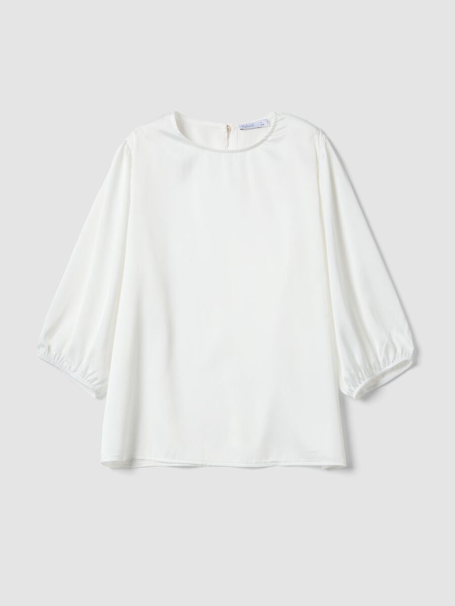 White long-sleeve top with wide sleeves_4