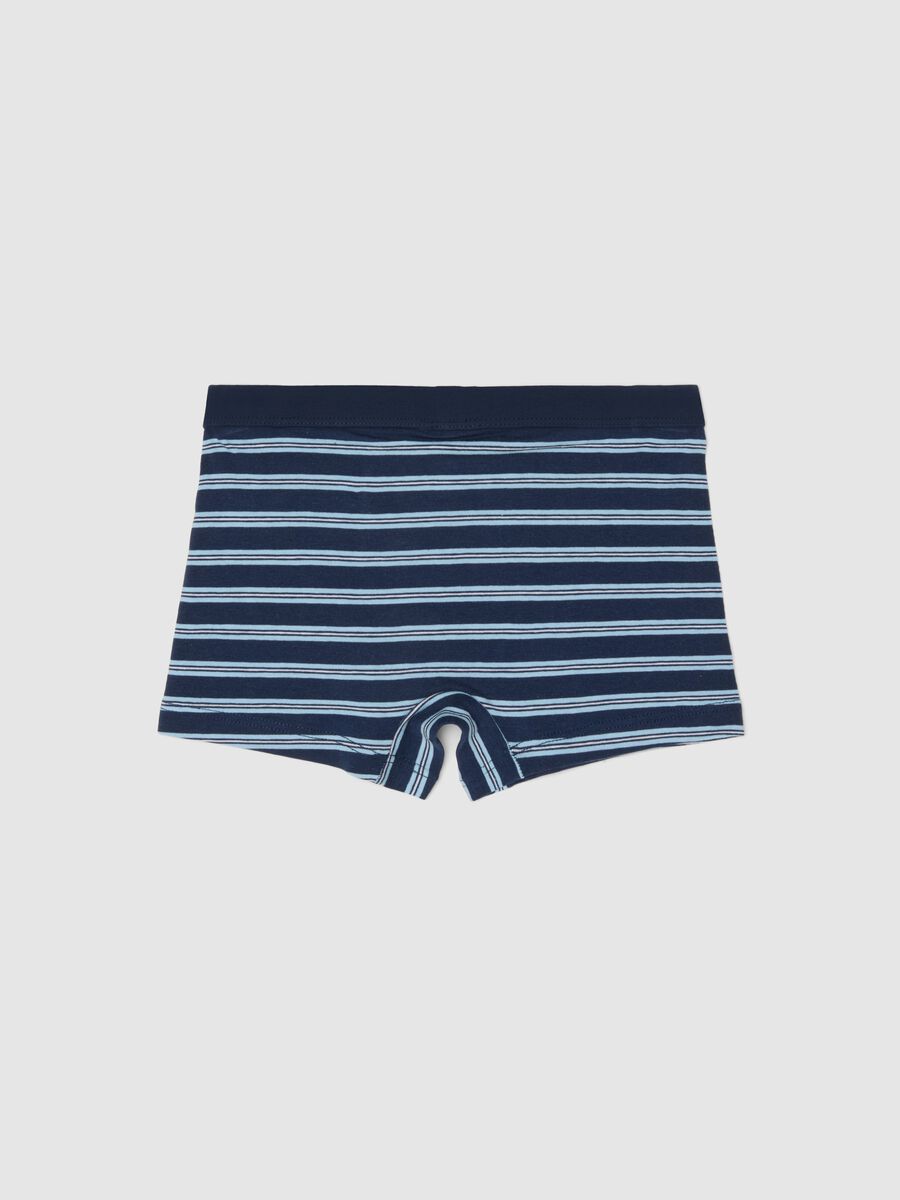 Children's Multicolour Striped Stretch Cotton Boxers_1