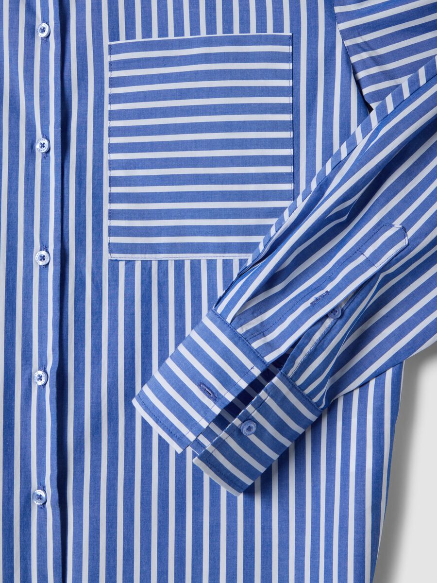 Multicolour striped regular fit pure cotton shirt with pocket_1