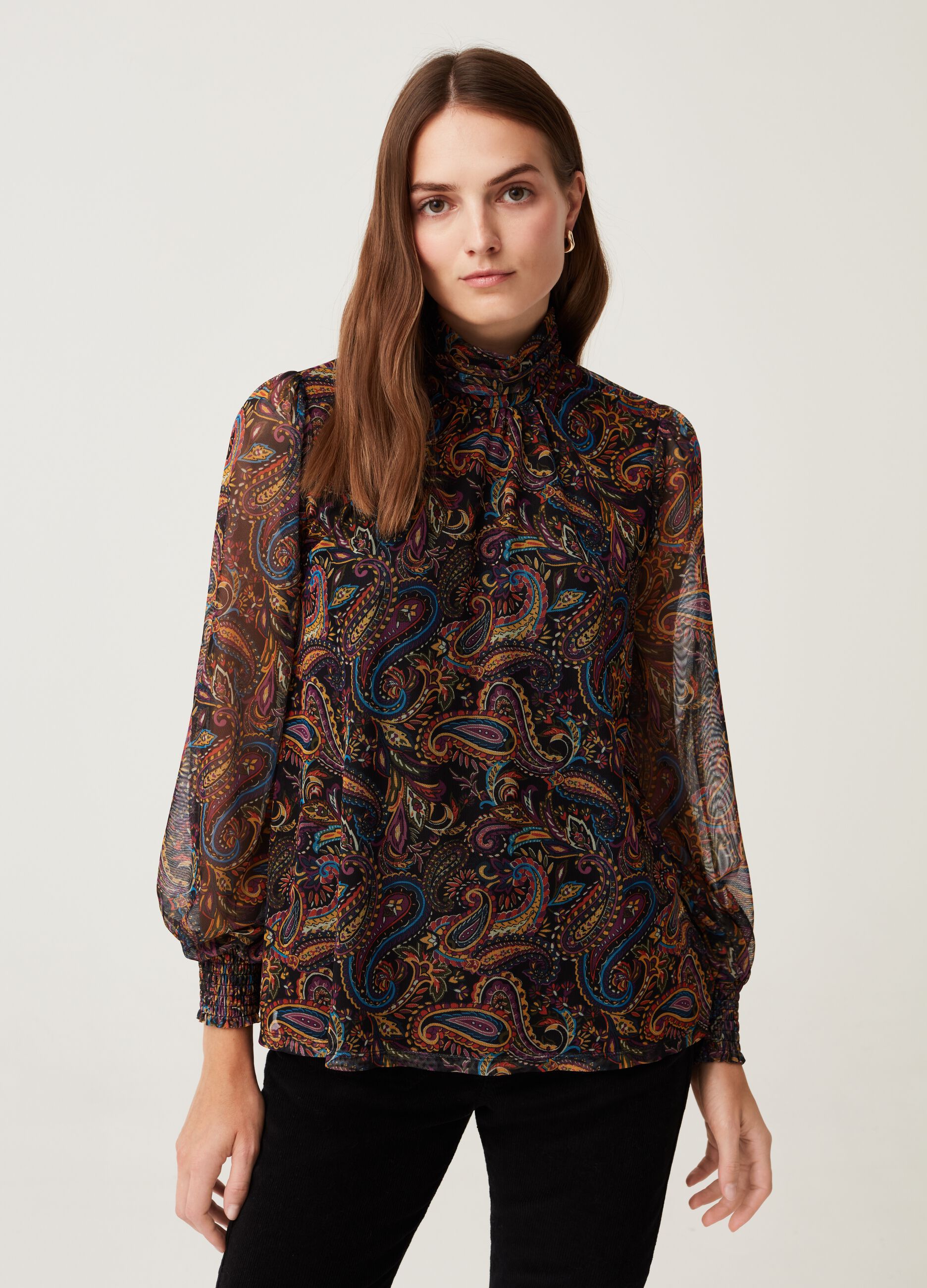 Blusa a collo alto fantasia paisley_1