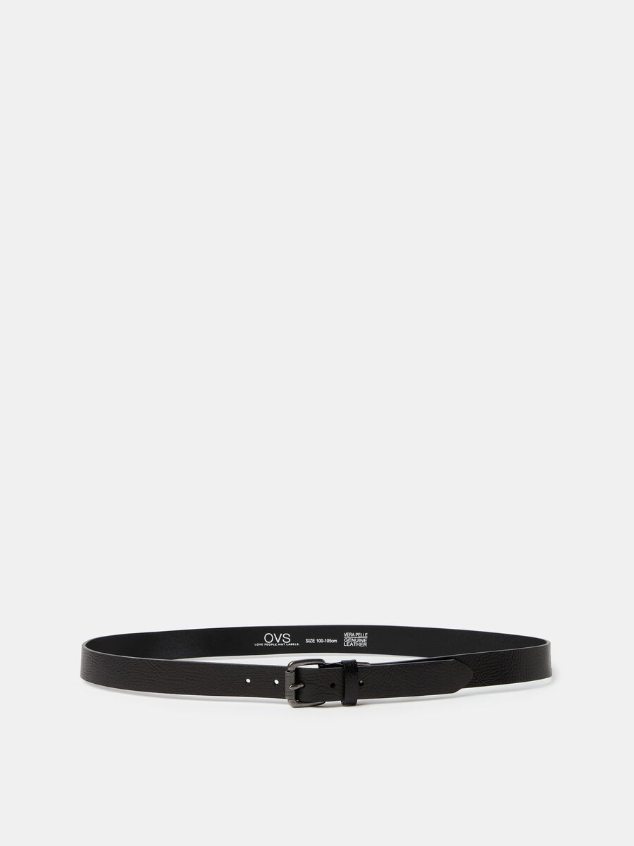 Leather belt with roller rod_1