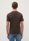 Brown pure cotton regular fit T-shirt_2