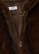 Brown regular-fit coat with hood in teddy-look fabric_1