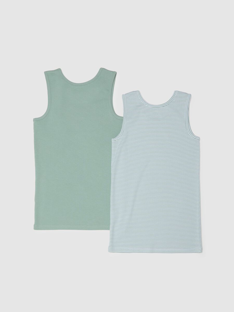 Children's pure cotton multicolour regular fit vest twin pack set_1