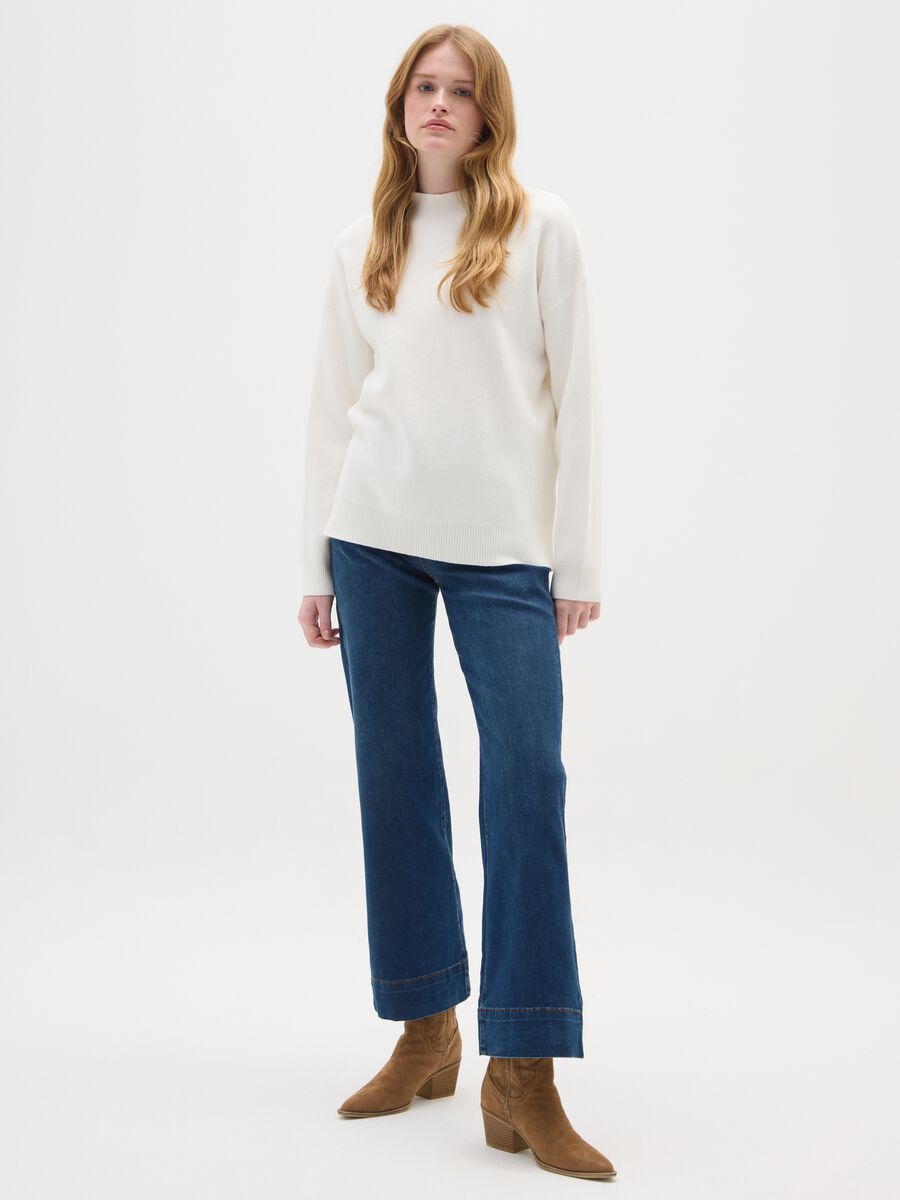 White Regular Fit Jumper_1