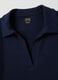 Women's pure cotton blue polo_5