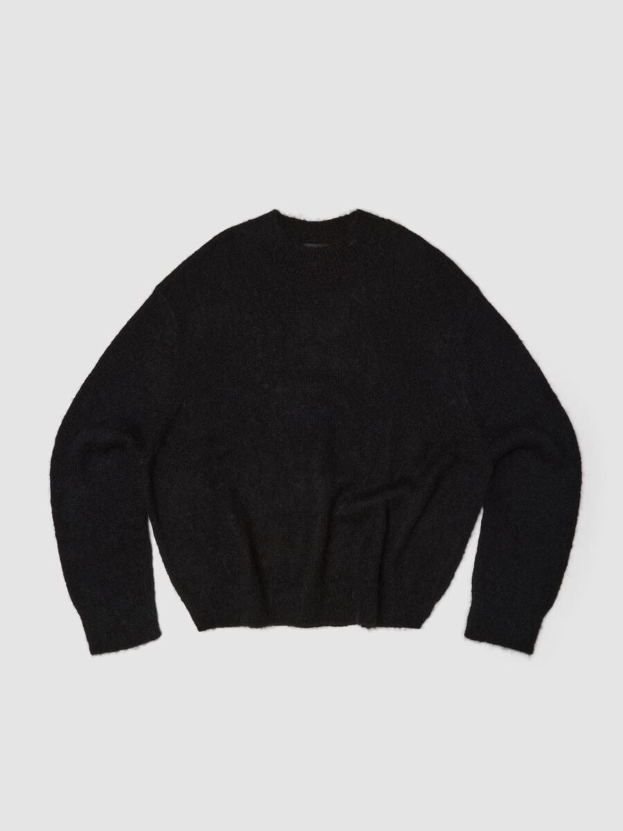 Mohair Crew Neck Black_0