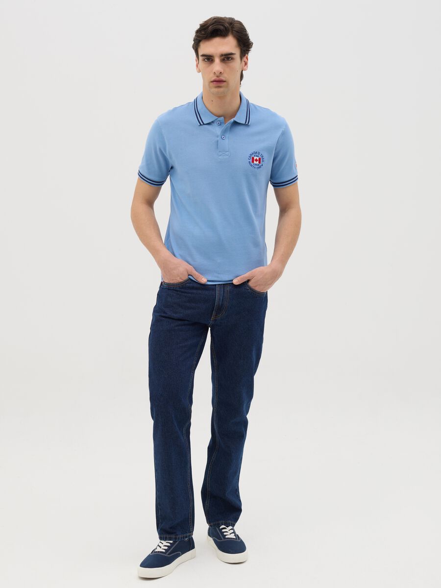Piquet polo shirt with embroidered logo_1