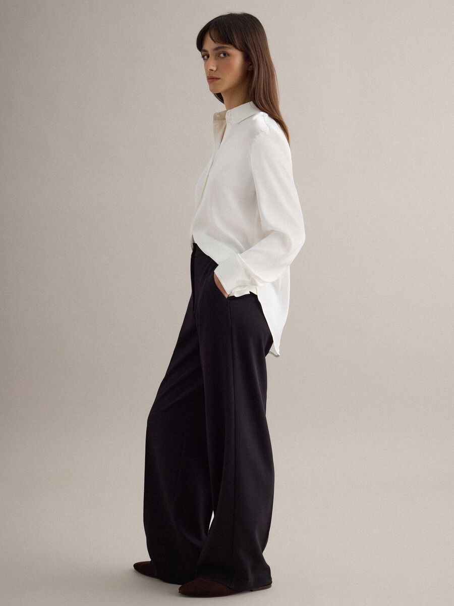 White long-sleeve regular fit shirt_0