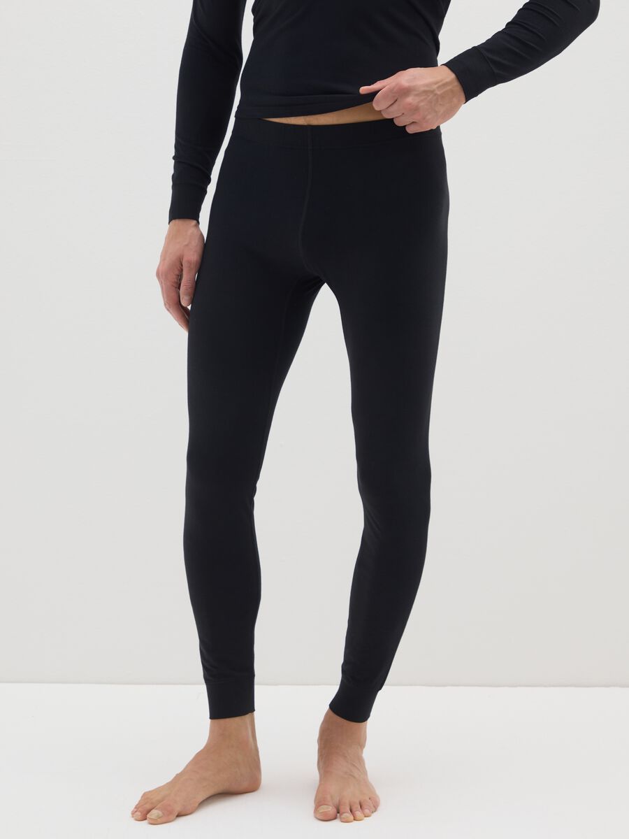 Regular Fit Black Leggings_1