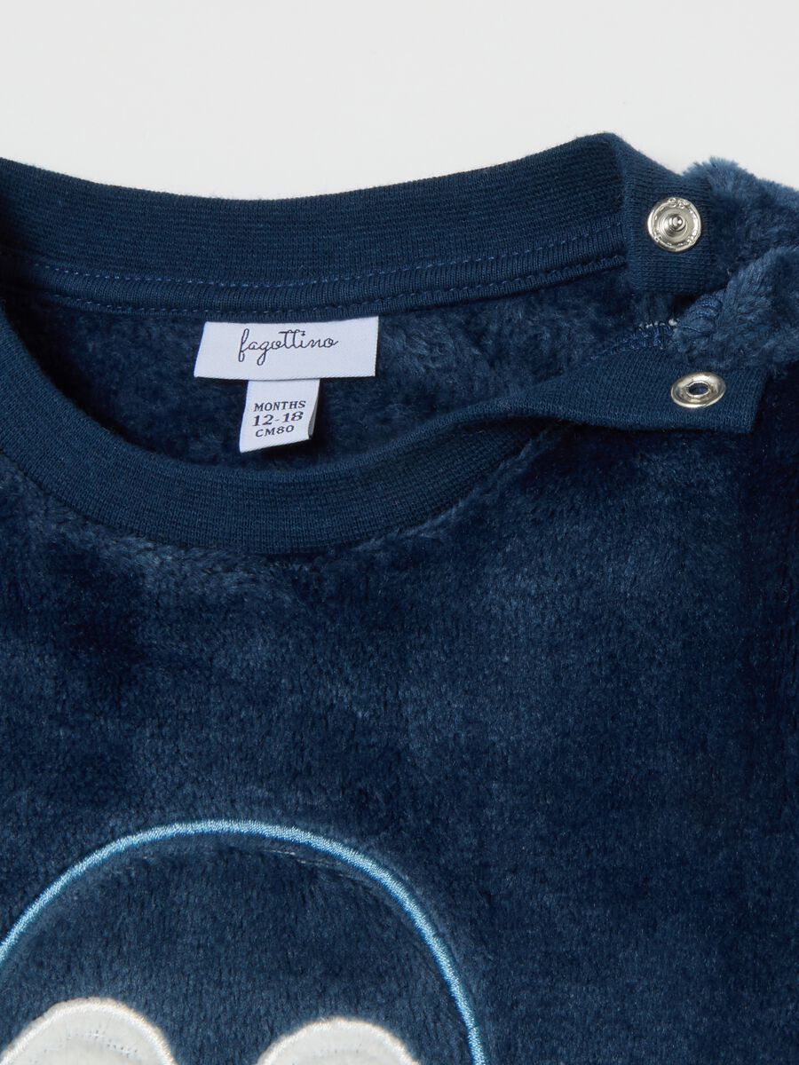 Pigiama blu da neonato con stampa pinguino regular fit_2