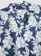 Blue organic cotton floral shirt_1