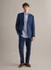 Blue pure linen slim-fit blazer_1