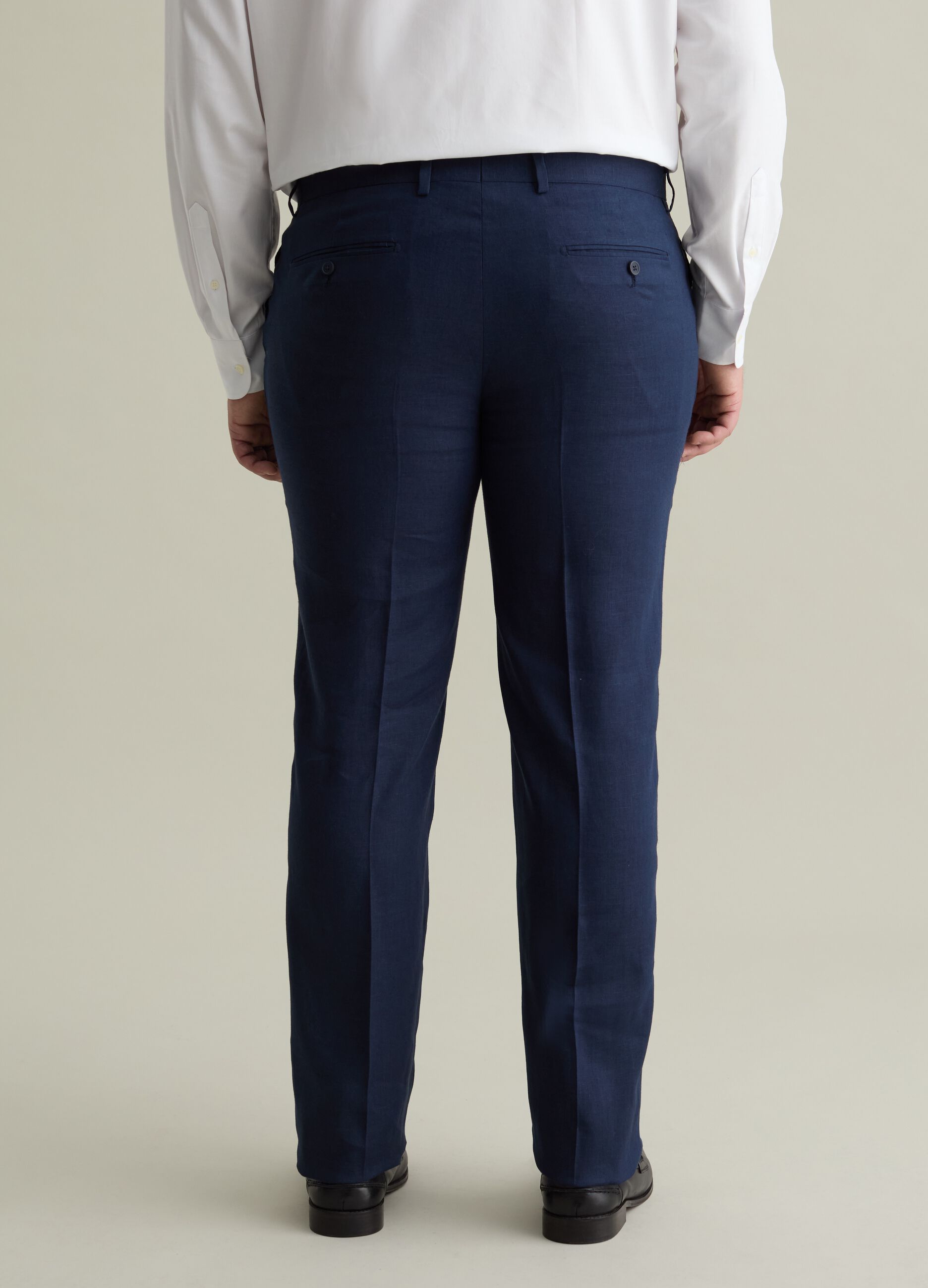 Oversized chino trousers in linen