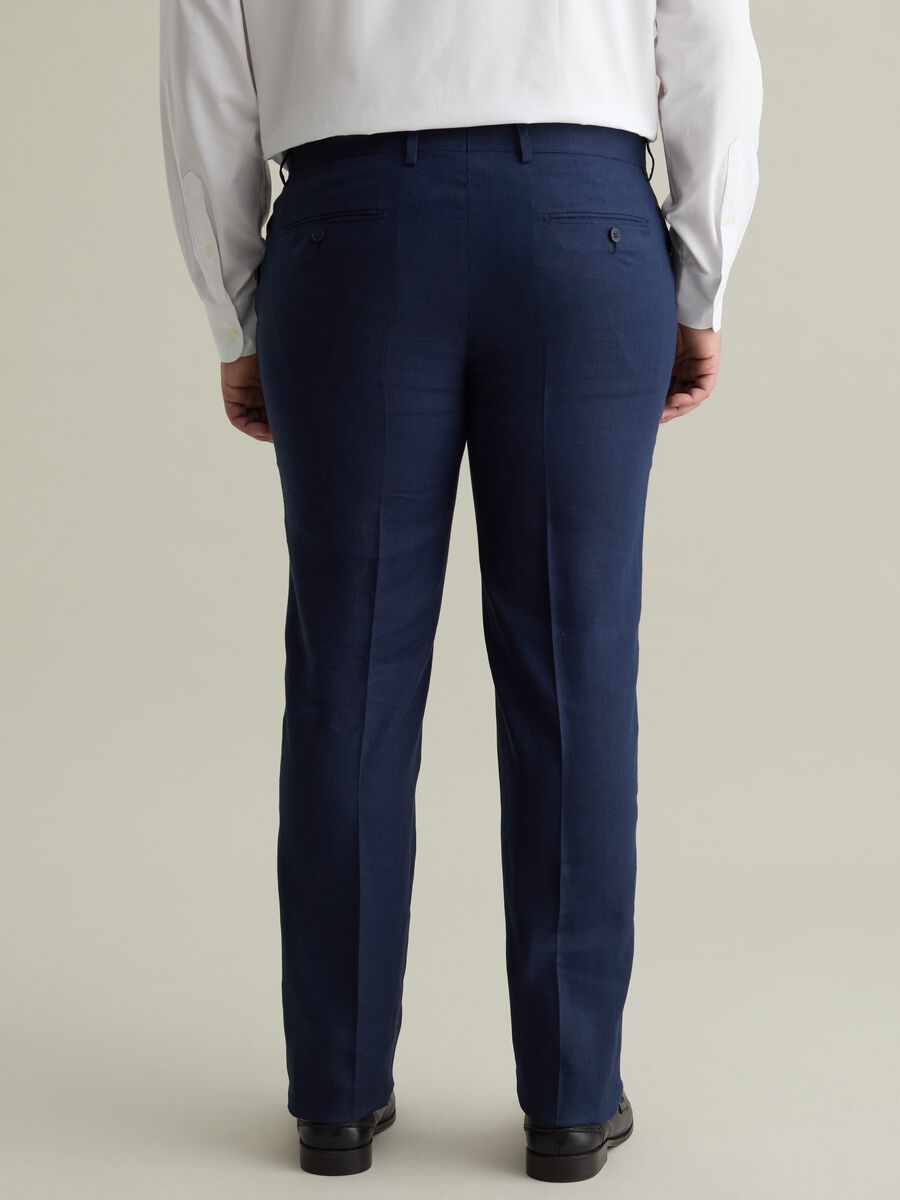 Oversized chino trousers in linen_2