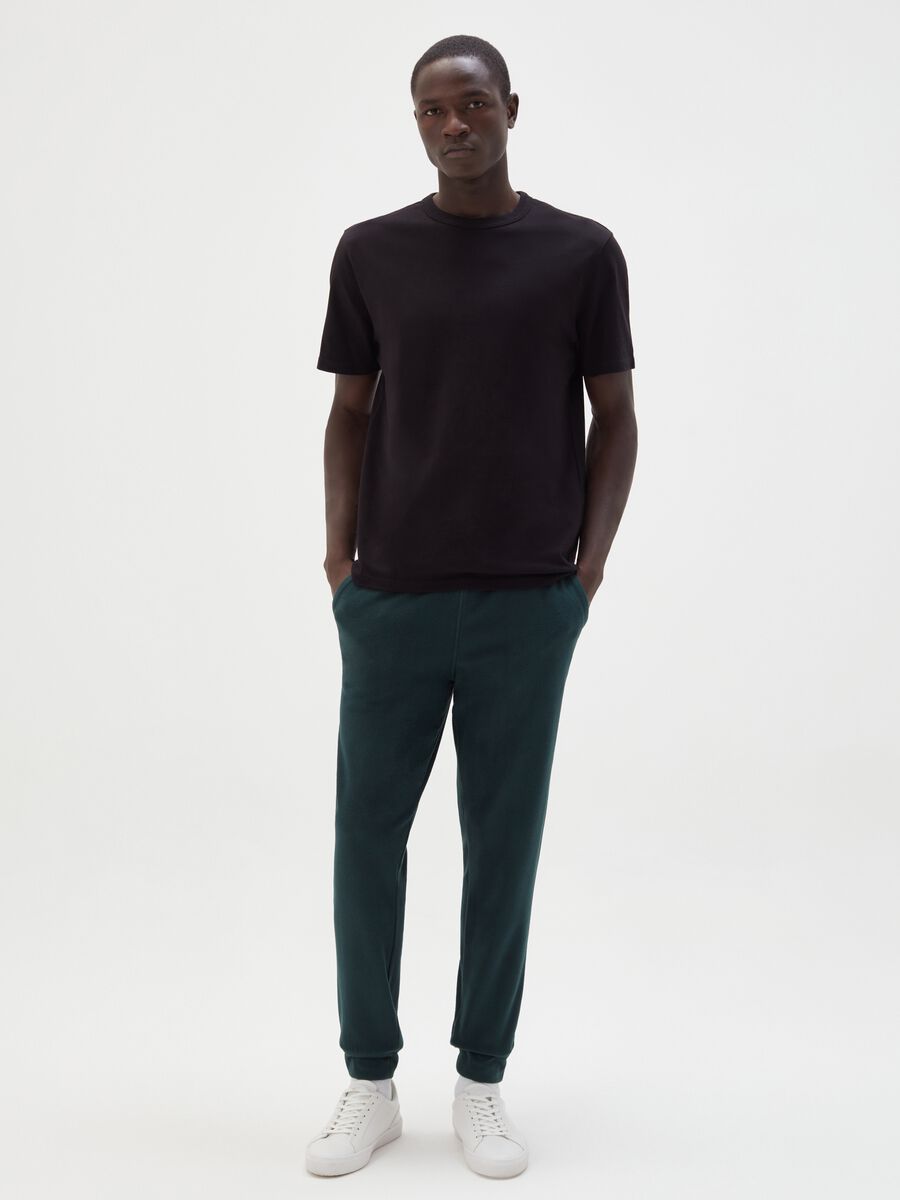 Joggers in pile con coulisse_0