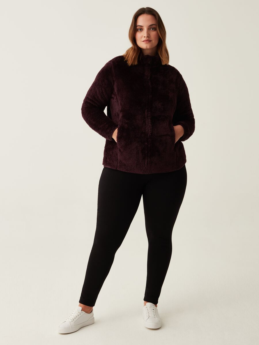 Leggings stretch tinta unita Curvy_0