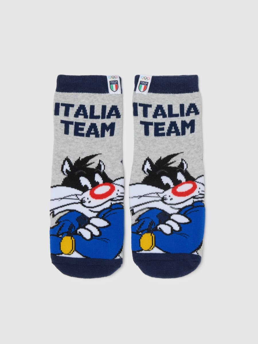 Children's Stretch Cotton Socks Looney Tunes x Italia Team_3