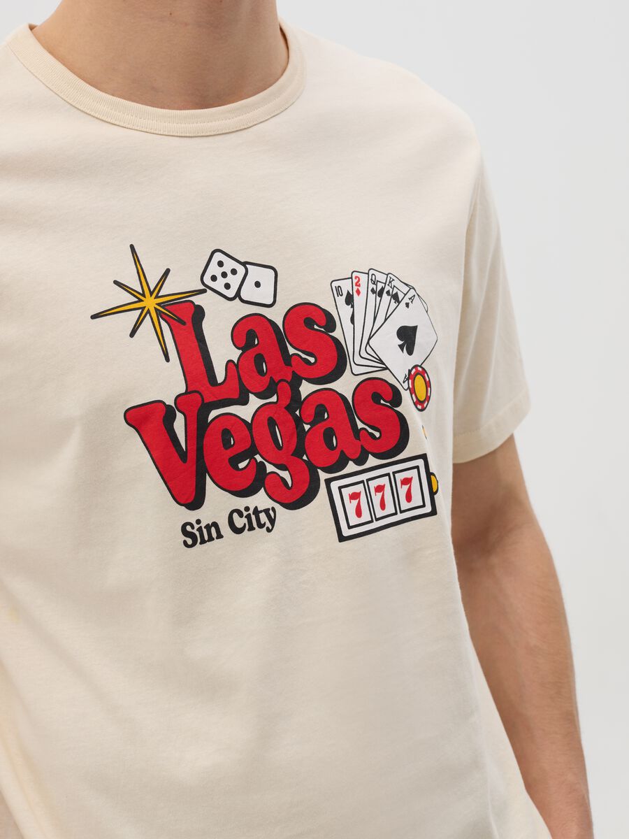Cotton T-shirt with "Las Vegas Sin City" print_2